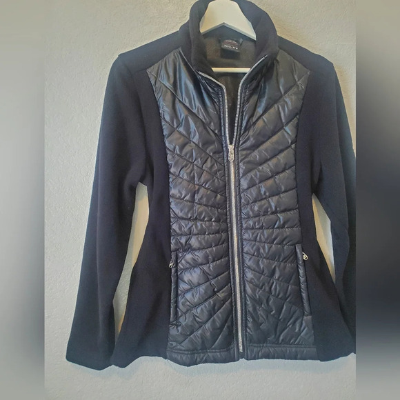 ZeroXposure Black Fitted Feminine Cut Puffer Bomber Jacket - Picture 5 of 6